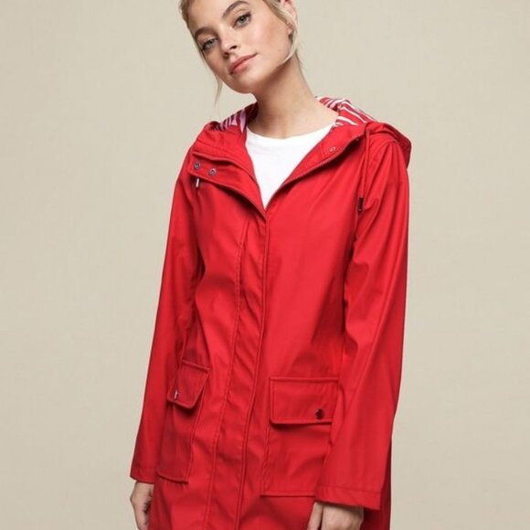 Red Autumn Jacket with Fleece Lining - Picture 1 of 14